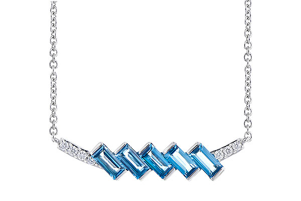 D327-71522: NECK .75 LONDON BLUE TOPAZ .80 TGW