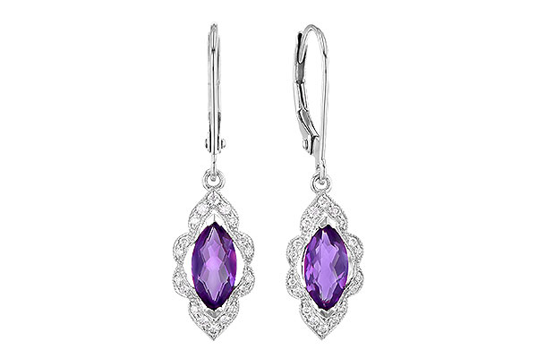 D327-72367: EARR .92 TW AMETHYST 1.07 TGW