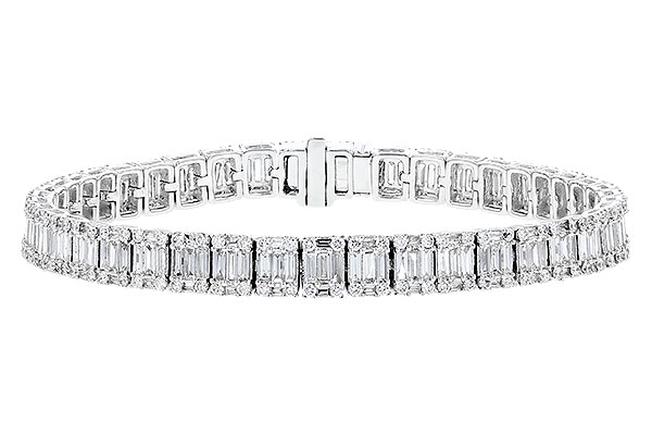 D328-56967: BRACELET 2.72 TW BAGUETTES 4.10 TW