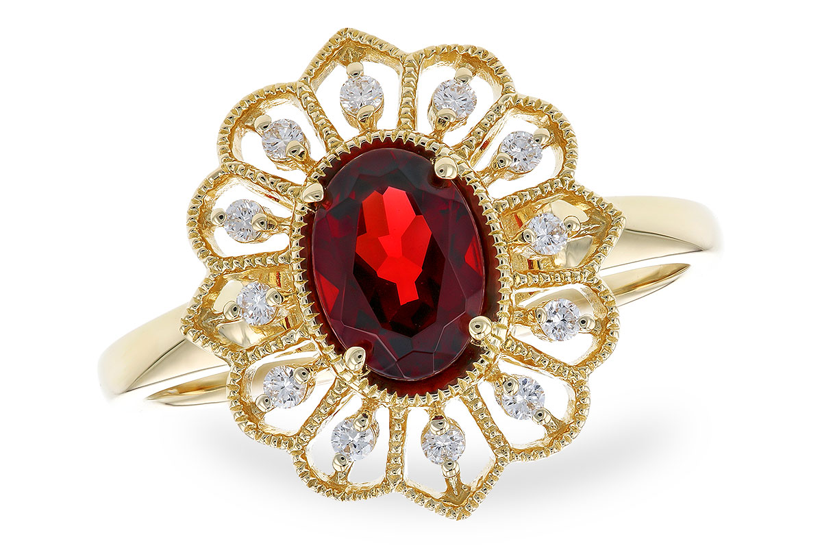 D328-57904: LDS RG .80 GARNET .92 TGW (7x5MM GAR)