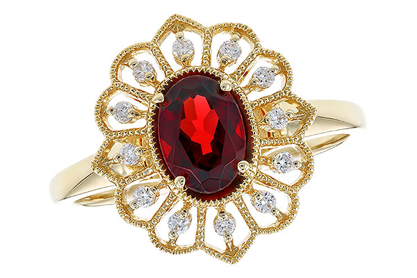 D328-57904: LDS RG .80 GARNET .92 TGW (7x5MM GAR)