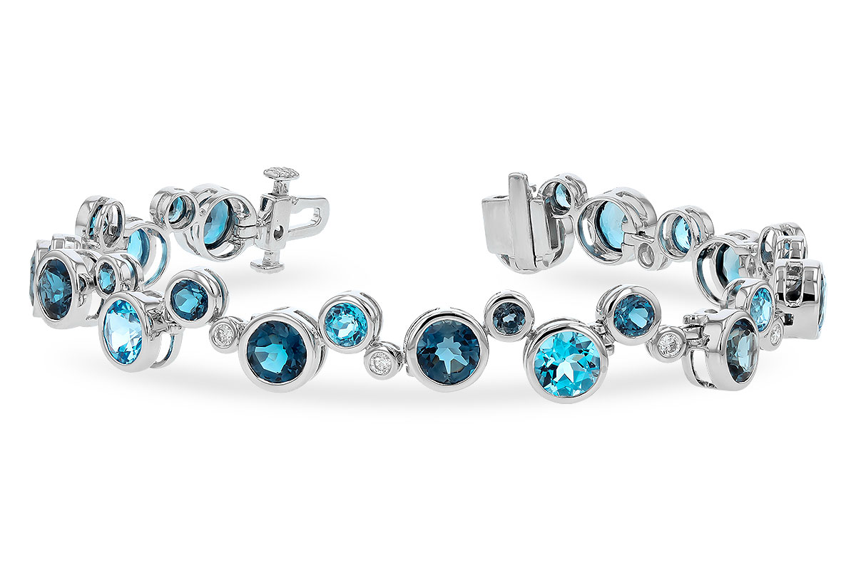 D328-59649: BRACELET 15.65 TW BLUE TOPAZ 15.95 TGW