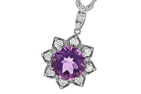 D328-59722: NECK 1.70 AMETHYST 1.87 TGW (8MM RD)