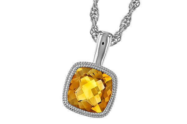 D328-61458: NECKLACE .75 CT CITRINE