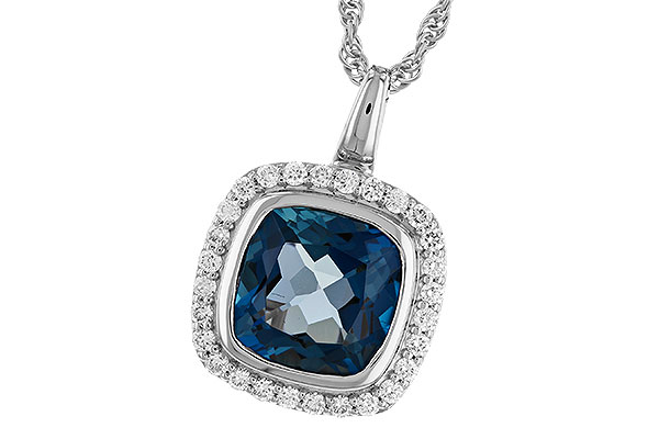 D328-61486: NECK 3.85 LONDON BLUE TOPAZ 4.15 TGW (9MM LBT)