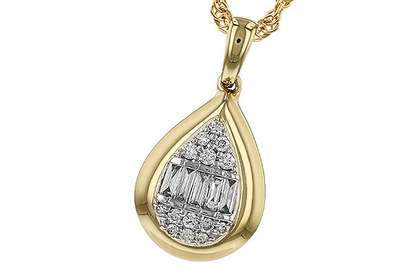 D328-63295: NECKLACE .08 BAG .16 TW