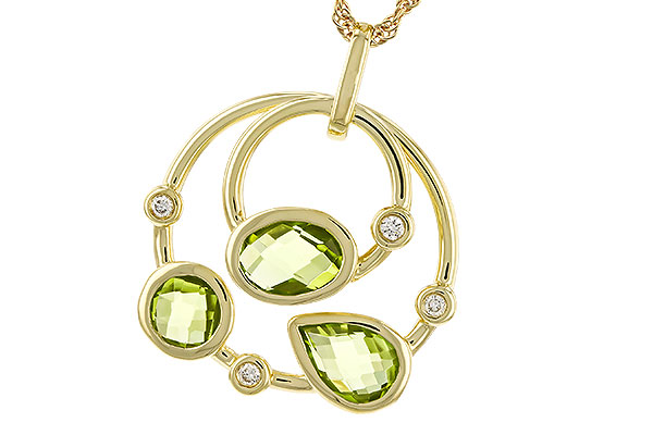D329-46013: NECKLACE 2.20 PERIDOT 2.26 TGW