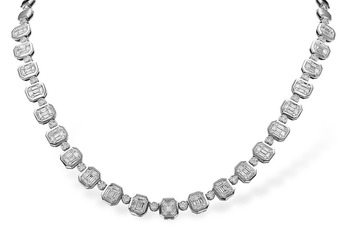 D329-46058: NECKLACE 1.39 BAG 1.80 TW (16")