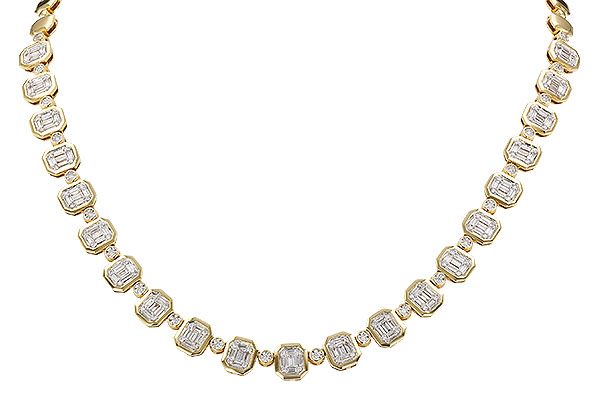 D329-46058: NECKLACE 1.39 BAG 1.80 TW (16")