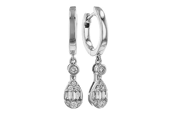 D329-46086: EARRINGS .11 BAG .28 TW
