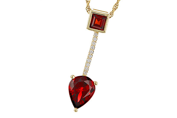 D329-47831: NECKLACE 2.15 GARNET 2.20 TGW
