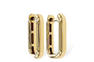 D329-52449: GOLD EARRINGS (15MM)