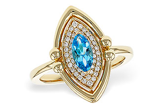D329-54204: LDS RG .54 BLUE TOPAZ .70 TGW (8x4MM BT)