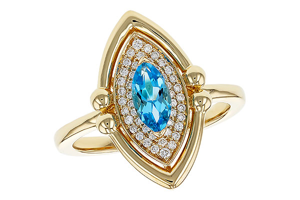 D329-54204: LDS RG .54 BLUE TOPAZ .70 TGW (8x4MM BT)