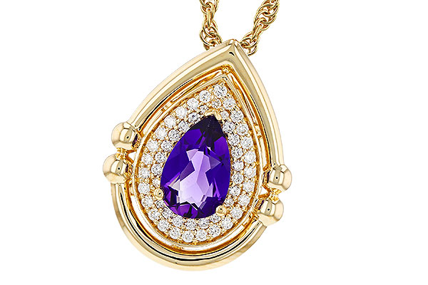 D330-36958: NECKLACE .70 AMETHYST .86 TGW (8x5MM AMY)