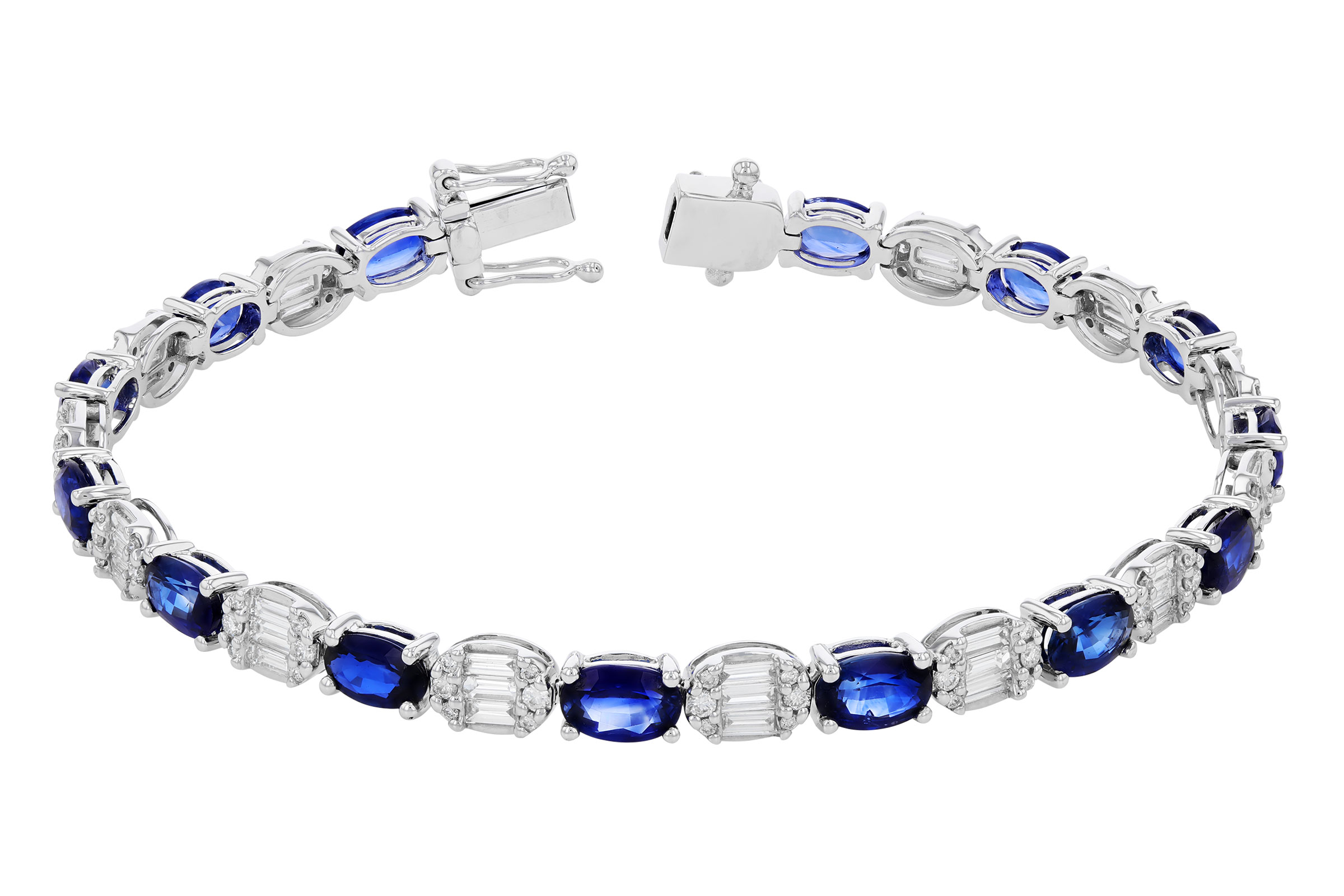 D330-37904: BRACELET 7.28 TW SAPPHIRE 8.98 TGW (7")