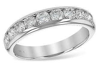 E147-69695: LDS WED RG 1.00 TW (10 STONES)
