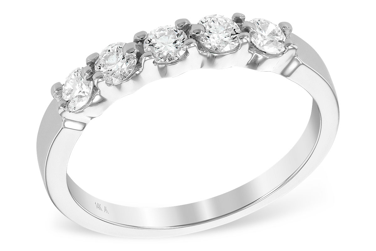 E240-40567: LDS DIA WED RG .50 TW (5 STONES)