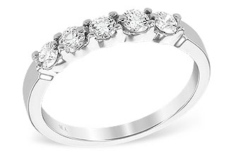 E240-40567: LDS DIA WED RG .50 TW (5 STONES)