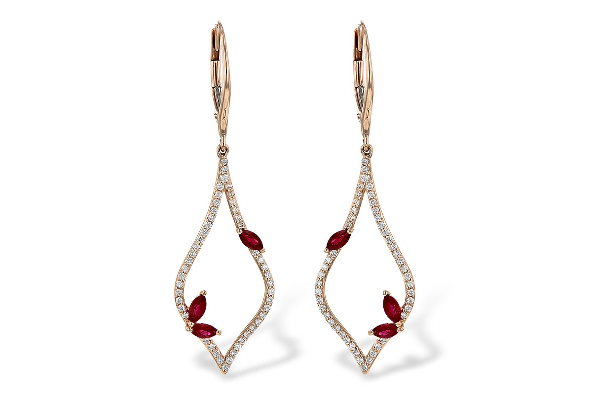 E244-91504: EARR .60 RUBY .95 TGW