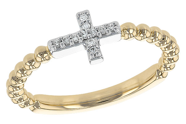 E244-93295: LDS DIA RG .05 TW (C244-06940 YG RING & WG SETTING)