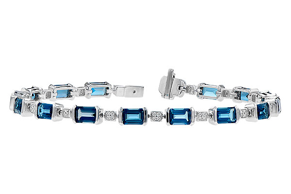 E327-66040: BRACELET 7.90 LONDON BLUE TOPAZ 8.13 TGW