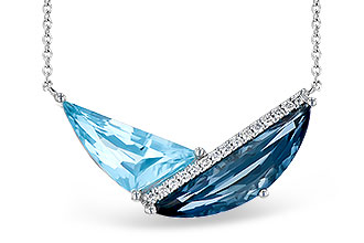 E327-66967: NECK 4.66 BLUE TOPAZ 4.75 TGW (18")