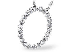 E327-68813: NECKLACE .50 TW