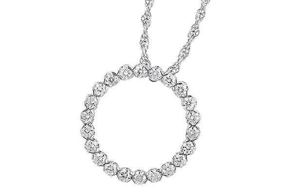 E327-69640: NECKLACE .50 TW