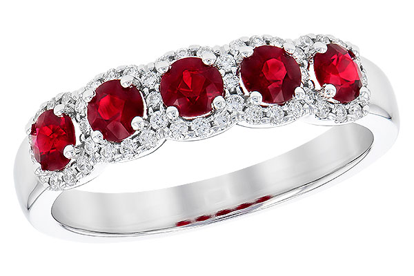 E328-55095: LDS RG .66 TW RUBY .86 TGW