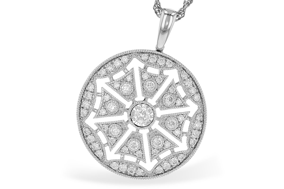 E328-55149: NECKLACE .38 TW