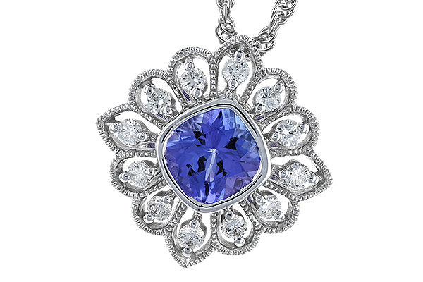 E328-57904: NECK .98 TANZANITE 1.24 TGW (6MM TANZ)