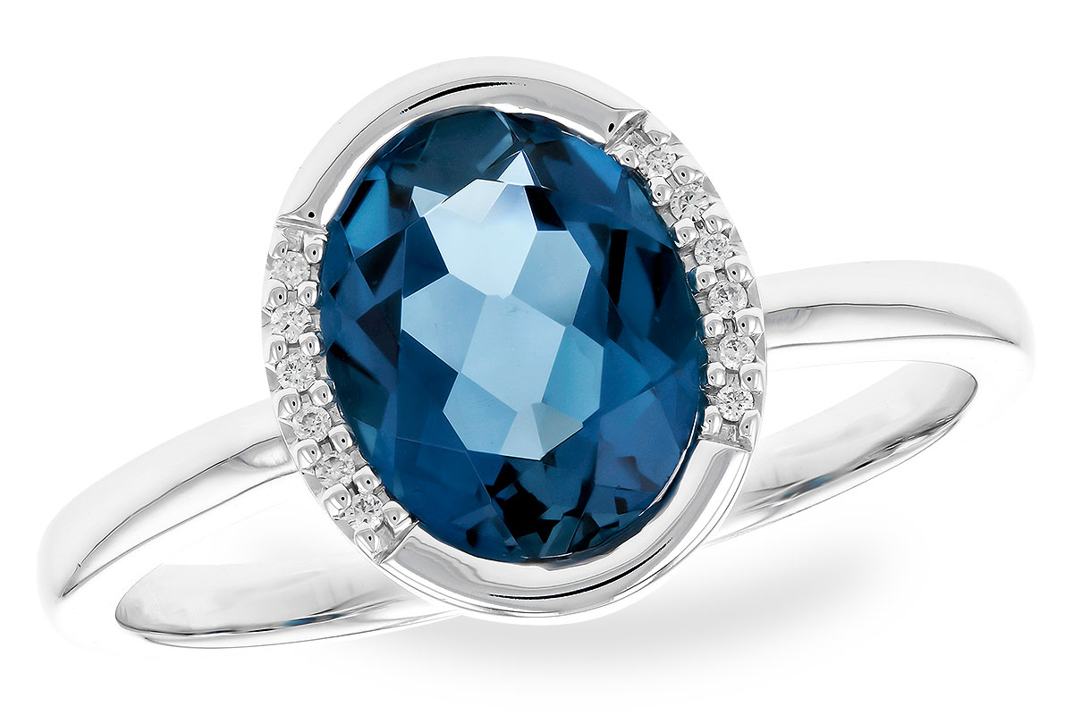 E328-58795: LDS RG 1.90 TW LONDON BLUE TOPAZ 1.93 TGW(9x7 LBT)