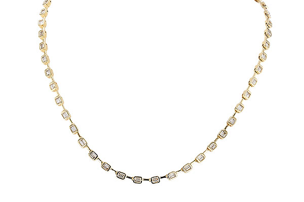 E328-59676: NECKLACE 2.05 TW BAGUETTES (17 INCHES)
