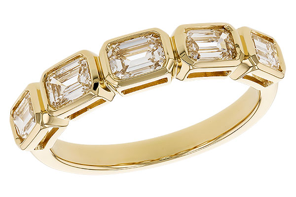 E328-59722: LDS DIA WED RG 1.20 TW EMERALD CUTS