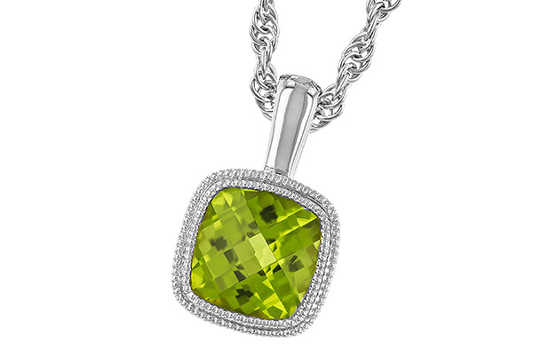 E328-60631: NECKLACE .95 CT PERIDOT