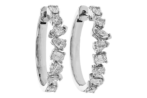 E328-63276: EARRINGS 1.15 TW FANCY CUT DIAS