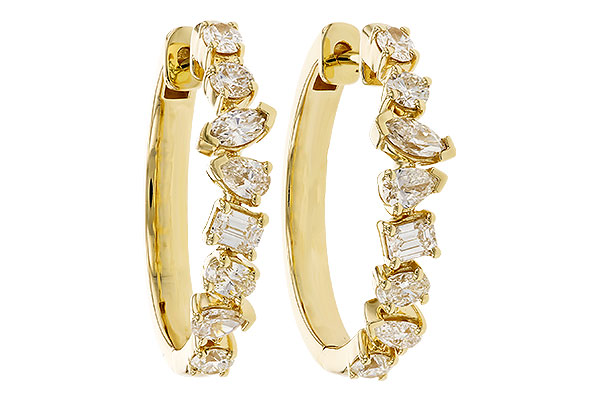 E328-63276: EARRINGS 1.15 TW FANCY CUT DIAS