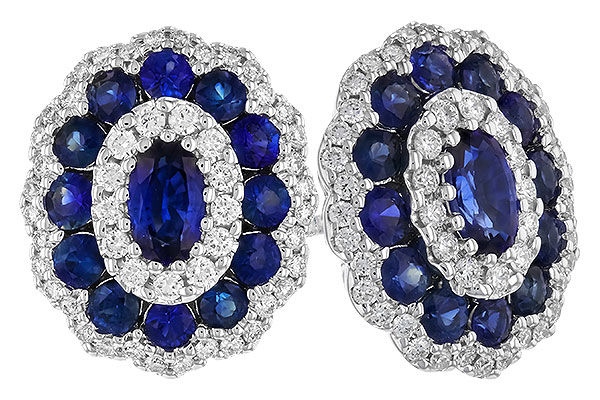 E328-63349: EARR 1.77 TW SAPPHIRE 2.24 TGW (5x3MM SAPP)