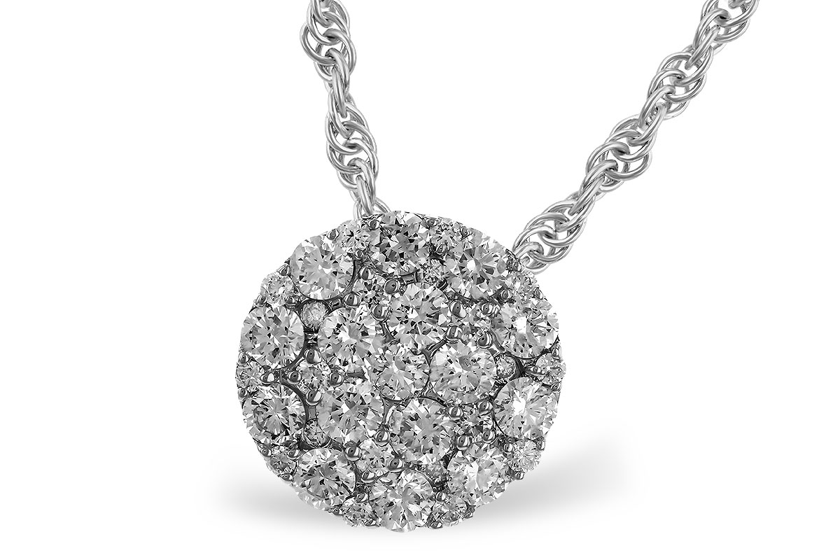 E329-46049: NECKLACE .50 TW