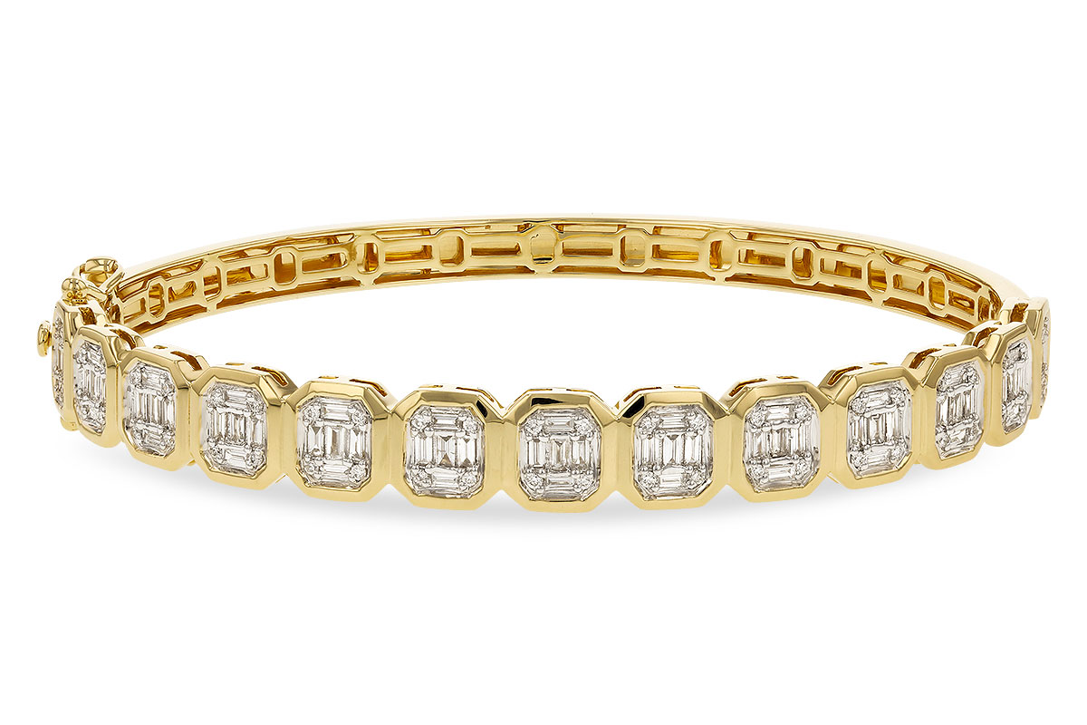 E329-46067: BANGLE .81 TW BAGUETTE 1.00 TW