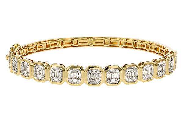 E329-46067: BANGLE .81 TW BAGUETTE 1.00 TW