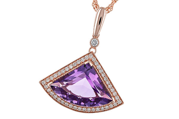 E329-47831: NECKLACE 2.80 AMETHYST 2.97 TGW