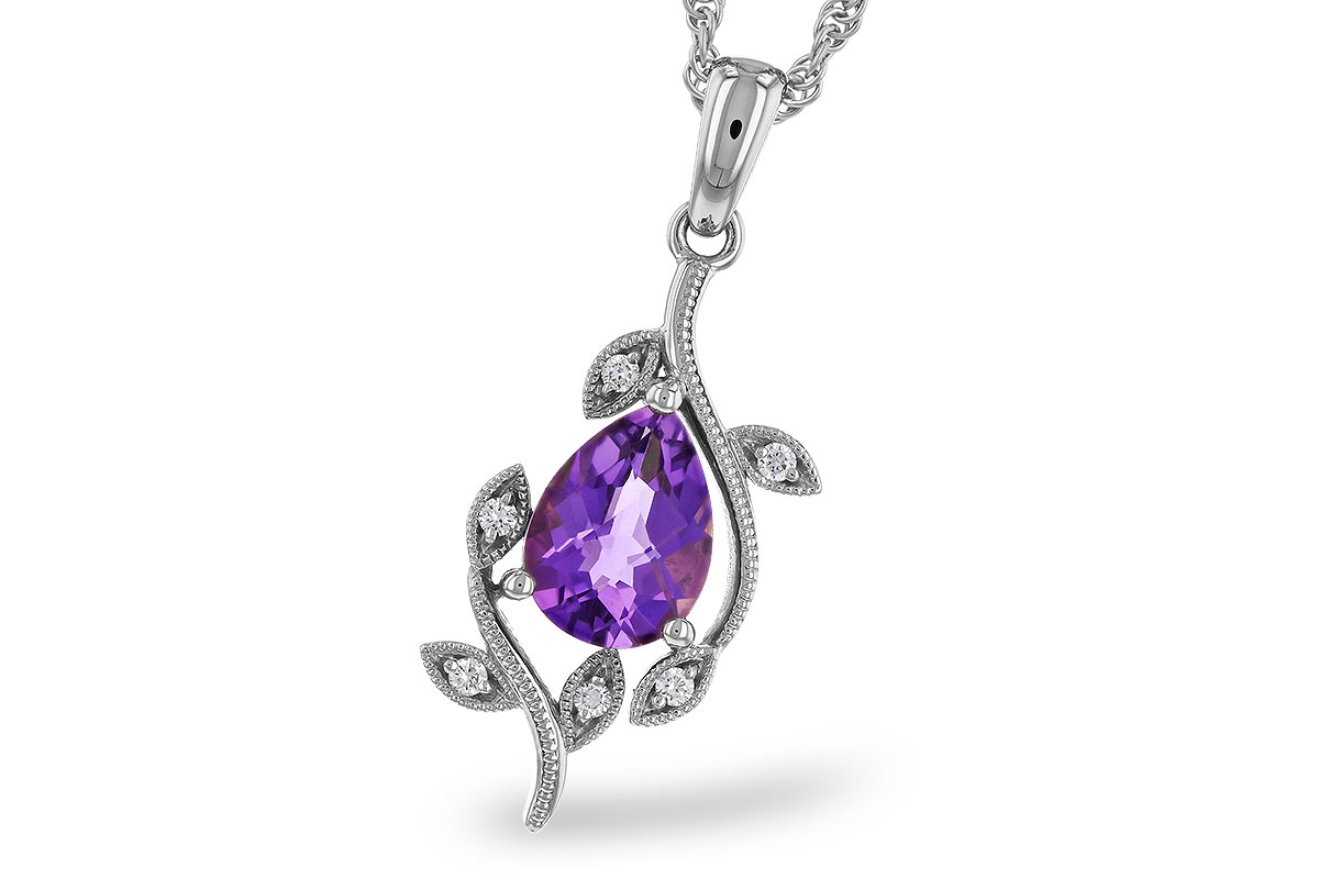 E329-48776: NECKLACE .88 AMETHYST .93 TGW (8x6MM AMY)