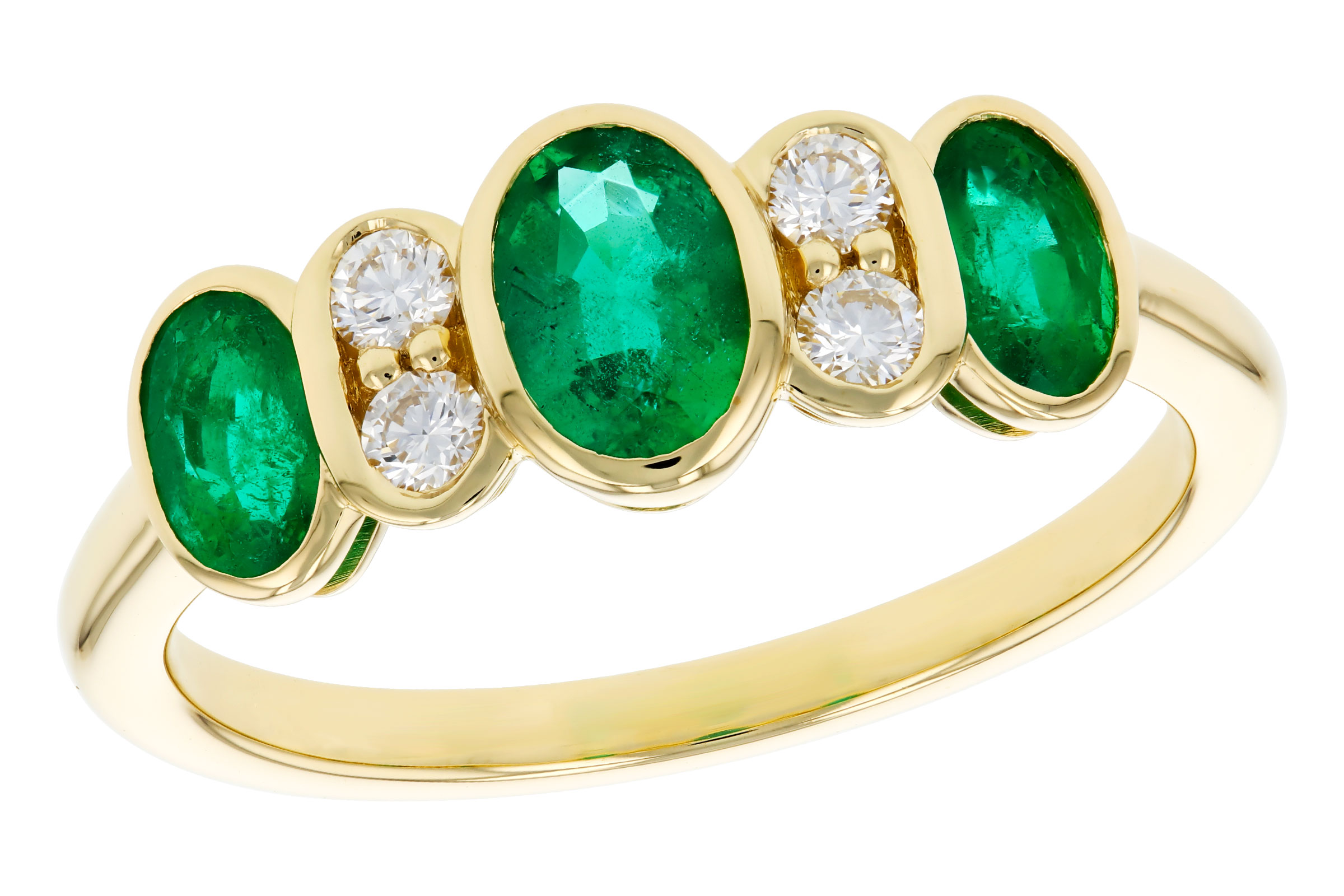 E330-39667: LDS RG .90 TW EMERALD 1.05 TGW