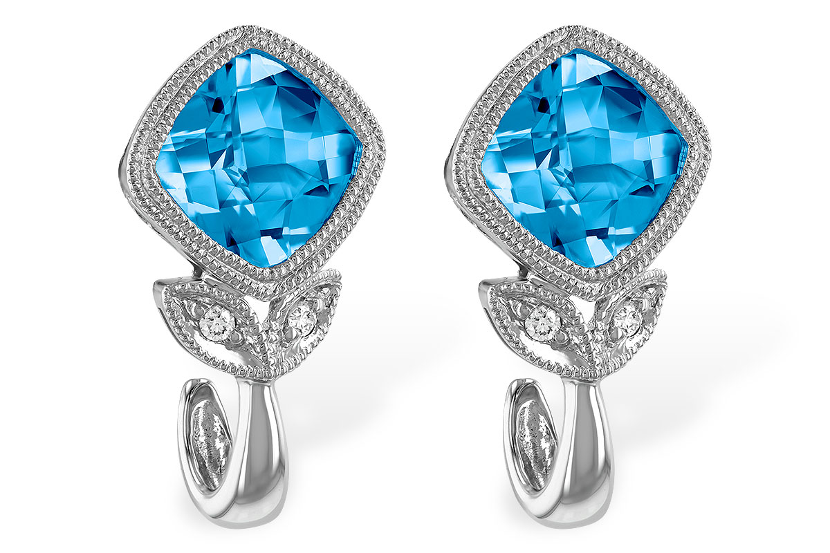 F242-25158: EARR 2.12 BLUE TOPAZ 2.14 TGW