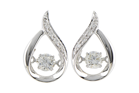F243-10622: EARRINGS .37 TW