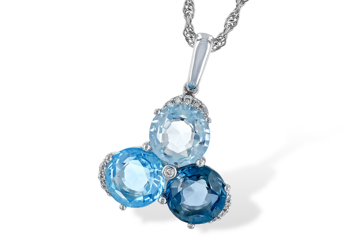 F244-01540: NECK 4.01 BLUE TOPAZ 4.06 TGW