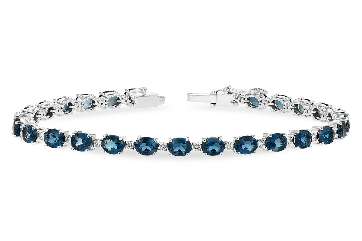 F244-02376: BRACELET 8.97 LONDON BLUE TPZ 9.55 TGW