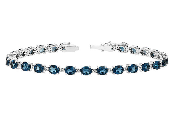 F244-02376: BRACELET 8.97 LONDON BLUE TPZ 9.55 TGW